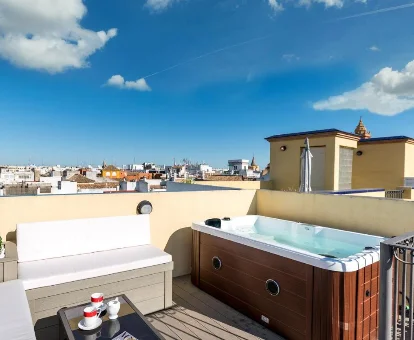 Foto del jacuzzi con vistas del Veoapartment Estrella