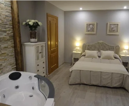 Foto de la habitación con jacuzzi que se encuentra en Apartamento Usuaia con jacuzzi 
