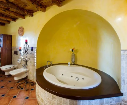 Foto del jacuzzi que se encuentra en la Casa Carla 
