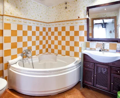 Foto de la bañera de hidromasaje de la Casa rural Villa de Vera