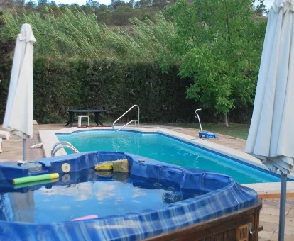 Foto del jacuzzi de exterior de la Casa Telma 
