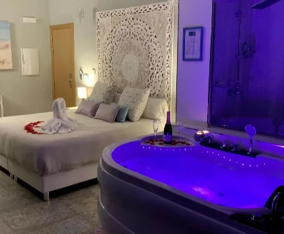 Foto de la habitación con jacuzzi del Hotel Spa Adealba