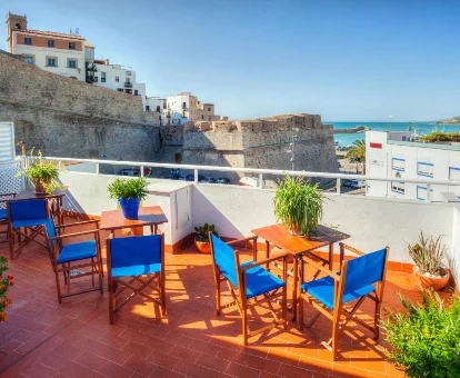 Terraza del Hotel Boutique Barra Alta (Adults Only) en Pëñíscola 