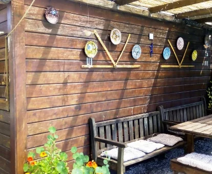 Terraza de la casa rural para adultos Bay Leaves en Jaén