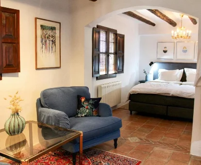 Habitación perteneciente a la casa rural Cortijo la Fe en Montefrío