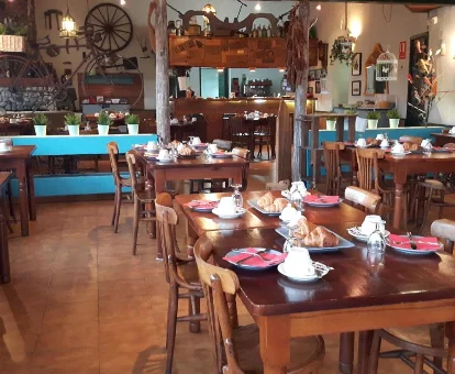 Restaurante del Hotel La Aldea del Trasgu en Cuerres