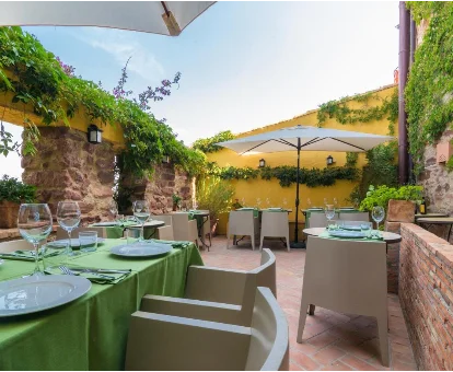 Terraza de la casa para adultos El Jardín Vertical de Villafames