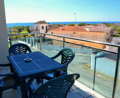 Balcón de los Apartamentos Olim en Les Cases d'Alcanar