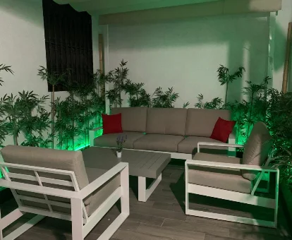 Terraza amueblada del apartamento para adultos San Fernando en Córdoba