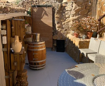 Patio trasero del hospedaje The Lemon Tree, Ricote