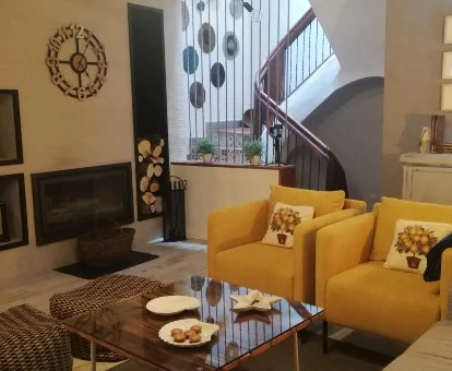 Sala de estar del apartamento con centro de bienestar 