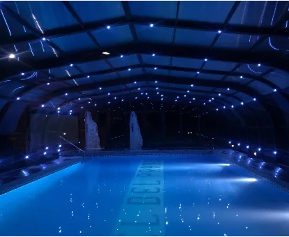 Piscina termal del spa del Hotel Del Prado en Puigcerdà 