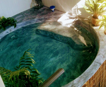 Bañera de hidromasaje de la casa El Palomar en Penarrubia