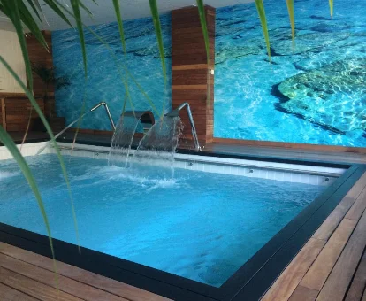 Bañera de hidromasaje perteneciente al spa del Hotel Guitart en Lloret de mar
