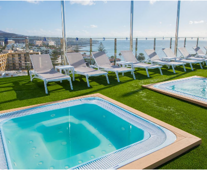 spa ubicado en la azotea del hotel HL Suitehotel en Playa del Ingles