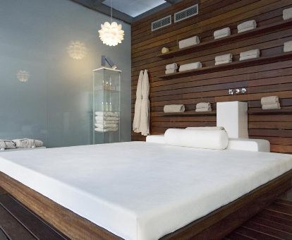 Zona de masajes del spa ubicado en el Hotel Hospes Palau de la Mar en Valencia