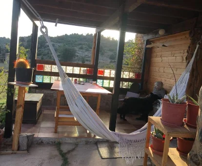 Zona de descanso de la casa rural con encanto en Valbona