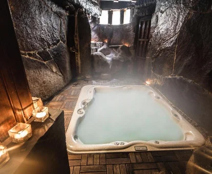 Zona de spa del hotel Orgullo Rural en Bermellar