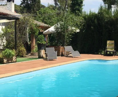 Piscina del chalet con spa Riglos Paradise en Riglos
