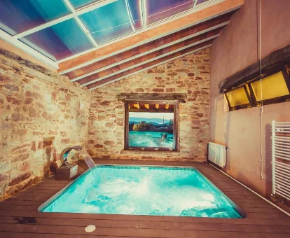 Zona de spa de la Finca Vereda Real en Alcaraz