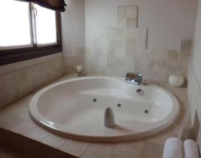 Foto de la Suite con jacuzzi privado y vistas a la naturaleza.