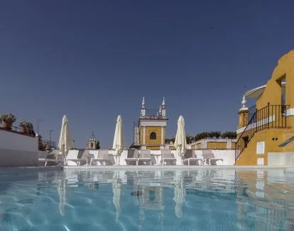 Foto de la piscina de la azotea del alojamiento.