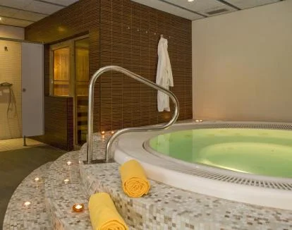 Foto del jacuzzi del centro de bienestar del hotel.