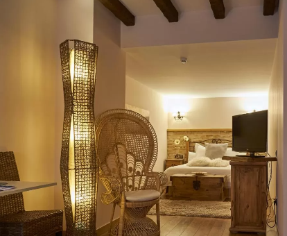 Foto de la impresionante habitación que se encuentra en el hotel Casona De Torres
