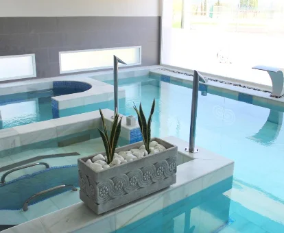 Impresioante spa que se encuentra en el camping resort Playas del Vicario