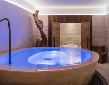 Foto del centro de bienestar con spa, masajes y tratamientos.