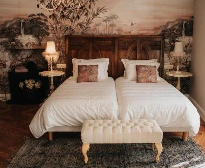 Una de las elegantes habitaciones de este coqueto hotel boutique.