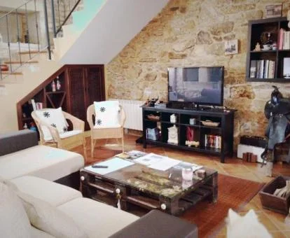 Interior de una de las acogedoras casas rurales del establecimiento.