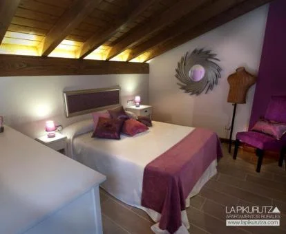Dormitorio del apartamento ático de este maravilloso establecimiento.