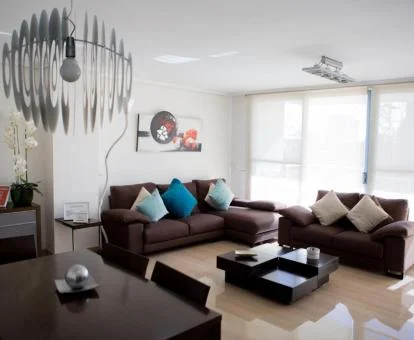 Interior de este coqueto apartamento independiente con jacuzzi privado.