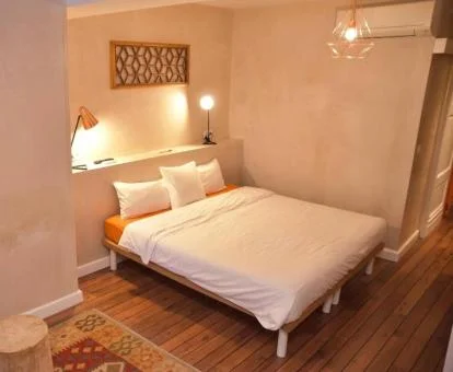 Una de las amplias habitaciones de este coqueto hotel con encanto.