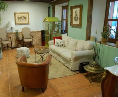 Una de las acogedoras zonas comunes de este alojamiento rural.