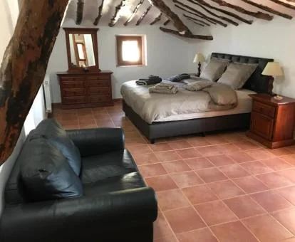 Una de las acogedoras habitaciones de este coqueto bed and breakfast.