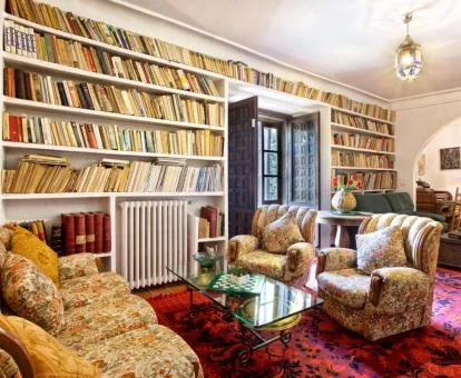 Una de las zonas comunes de este espectacular hotel rural.