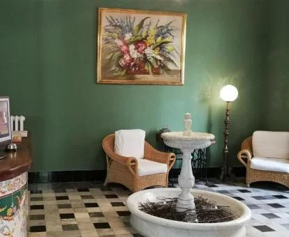 Uno de los acogedores rincones de este hotel con encanto.