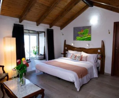 Una de las coquetas habitaciones de este hotel con encanto.