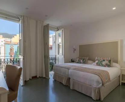 Una de las amplias habitaciones dobles de este emblemático hotel.