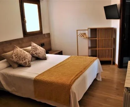 Una de las acogedoras habitaciones dobles del hotel.