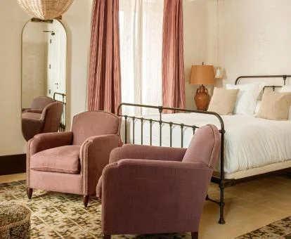 Una de las maravillosas habitaciones de este hotel con encanto.