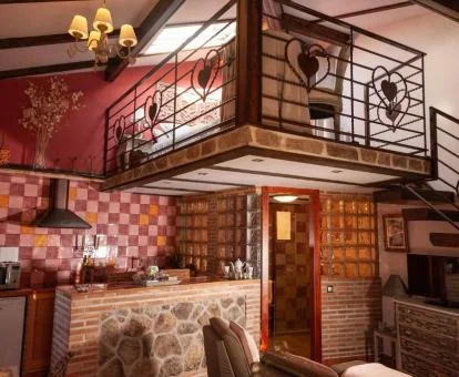 Interior de la villa de un dormitorio de este complejo rural.