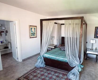 Una de las acogedoras habitaciones doble de este coqueto hotel rural.