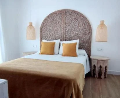 Una de las coquetas habitaciones de este hotel con encanto ideal para parejas.