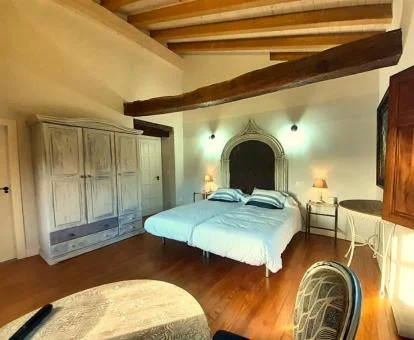 Una de las coquetas  habitaciones de este hotel con encanto.