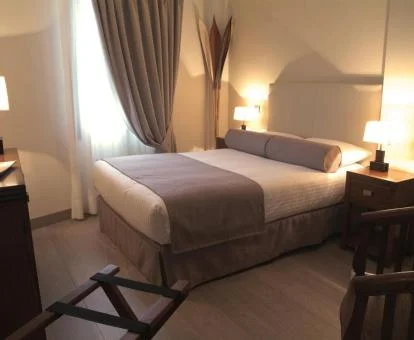 Una de las acogedoras habitaciones dobles de este coqueto hotel.