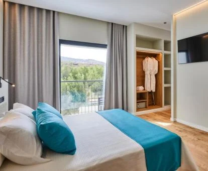 Una de las amplias habitaciones de este hotel boutique.