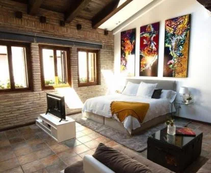 Hermoso dormitorio de esta preciosa casa rural.